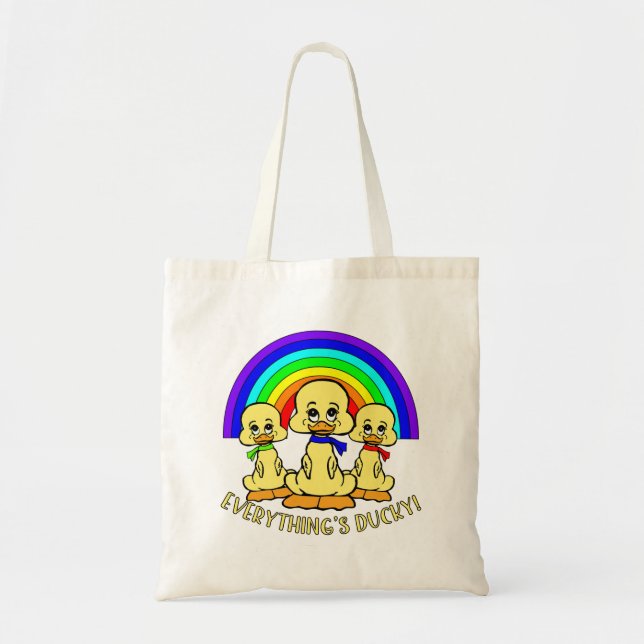 Bolso De Tela Patos cortos (Frente)