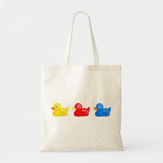Bolso De Tela Patos de goma (Frente)