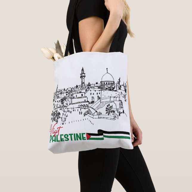 Bolso De Tela Patrimonio y esperanza palestinos (Detalle)