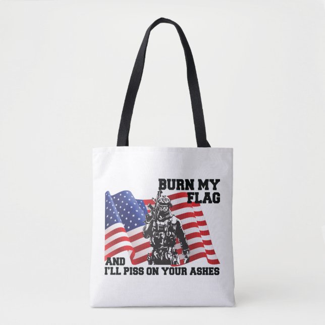 Bolso De Tela Patriota americano (Anverso)