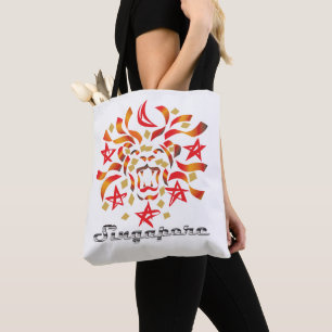 Bolso De Tela Patriota de Singapur (Ciudad León)