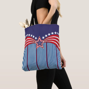Bolso De Tela Patriótico 