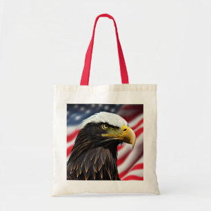 Bolso De Tela Patriótico/Águila/Estadounidense/USA
