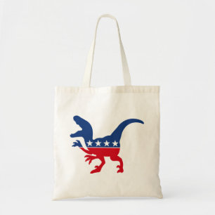 Bolso De Tela Patriótico anti-política T-Rex