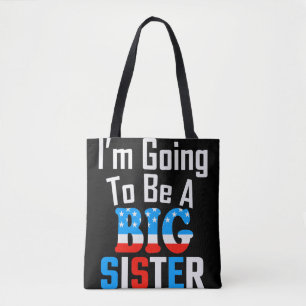 Bolso De Tela Patriótico, voy a ser una gran hermana