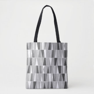 Bolso De Tela Patrón abstracto 070721 - Tonos de gris