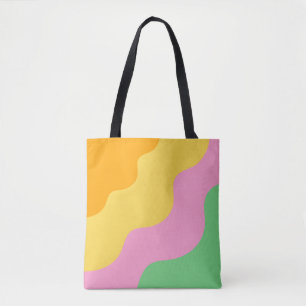 Bolso De Tela Patrón abstracto de Pastel