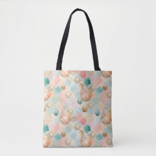 Bolso De Tela Patrón abstracto del Purpurina de Pastel Confetti