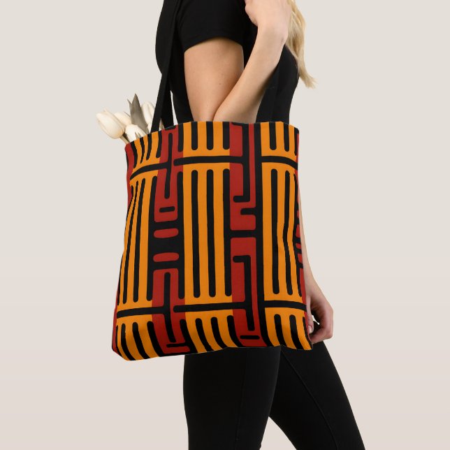 Bolso De Tela Patrón africano vibrante (Detalle)