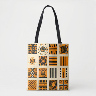 Bolso De Tela Patrón africano vibrante
