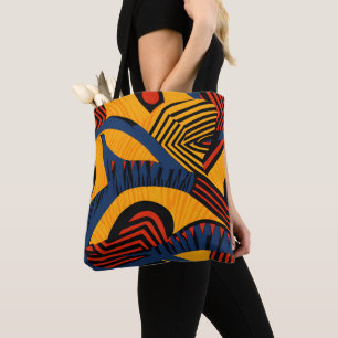 Bolso De Tela Patrón africano vibrante