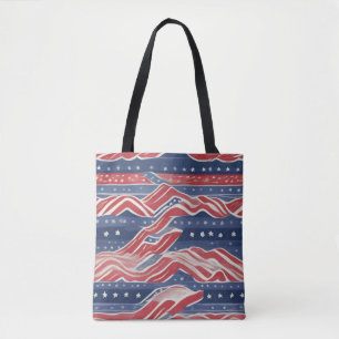 Bolso De Tela Patrón Americana