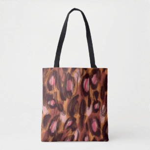 Bolso De Tela Patrón animal africano de los puntos leopardo