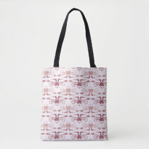 Bolso De Tela Patrón Art Decó. Papel pintado de época. Japonés o
