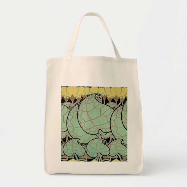 Bolso De Tela Patrón Art Nouveau #10 (Frente)