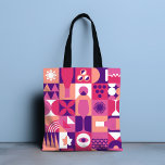 Bolso De Tela Patrón Bauhaus de vino púrpura retro<br><div class="desc">Las Bolsas de Tote Patrón Bauhaus de Vino Púrpura Retro presentan un patrón vintage de vino en rosa,  púrpura y blanco. Perfectos regalos para los amantes del vino para cumpleaños,  celebraciones,  regalos de agradecimiento,  personal,  Navidades y regalos de vacaciones. Creado por Evco Studio www.zazzle.com/store/evcostudio</div>