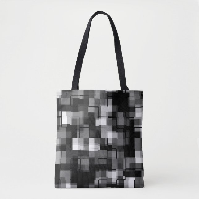 Bolso De Tela Patrón blanco plateado (Anverso)