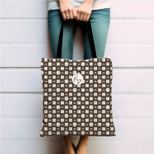 Bolso De Tela Patrón Boho Checkered
