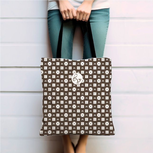 Bolso De Tela Patrón Boho Checkered (Subido por el creador)