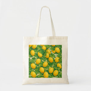 Bolso De Tela Patrón Botánico de Vid de Melón Amarillo
