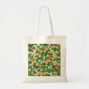 Bolso De Tela Patrón botánico tropical de guayaba rosa