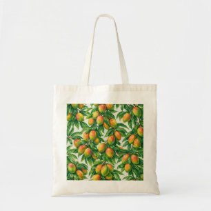 Bolso De Tela Patrón Botánico Tropical de Mango