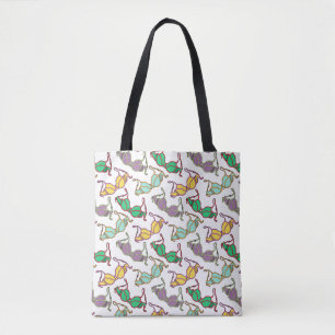 Bolso De Tela Patrón Bra multicolor