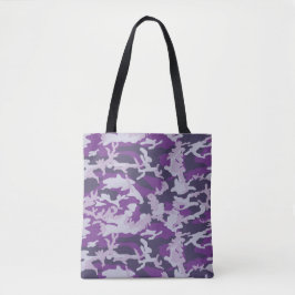 Bolso De Tela Patrón Camo PurpleBerry