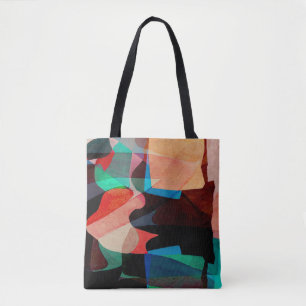 Bolso De Tela Patrón clásico de pintura de textura geométrica