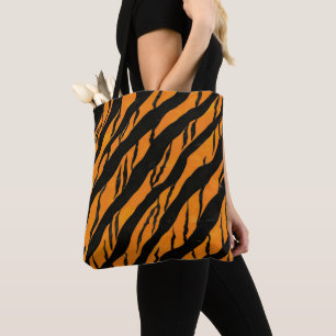 Bolso De Tela Patrón clásico de rayas de tigre