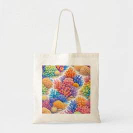 Bolso De Tela Patrón Colorido de Arrecife de Coral