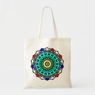 Bolso De Tela Patrón continuo de mandala floral