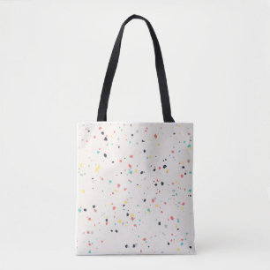 Bolso De Tela Patrón continuo de motas de terraczo