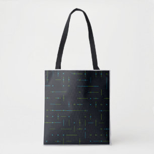 Bolso De Tela Patrón continuo de placa de circuito tecnológico