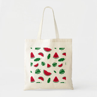 Bolso De Tela Patrón continuo de verano de sandía tropical