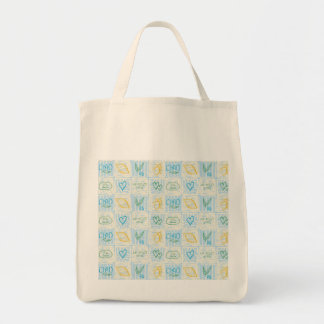 Bolso De Tela Patrón continuo estilo Amalfi decorativo