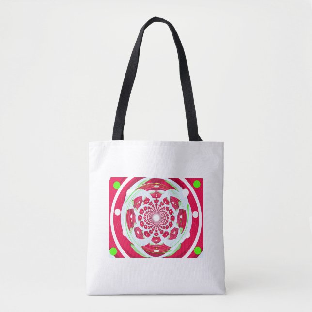 Bolso De Tela Patrón creativo rojo (Anverso)