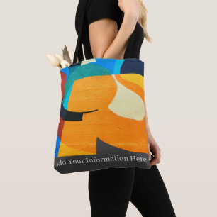 Bolso De Tela Patrón de abstracto geométrico colorido personaliz