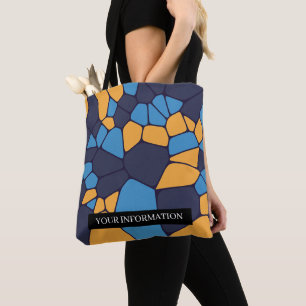 Bolso De Tela Patrón de abstracto geométrico colorido personaliz