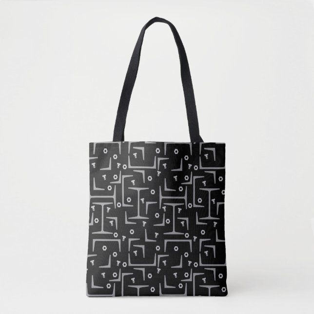 Bolso De Tela Patrón de acero estructural (Anverso)