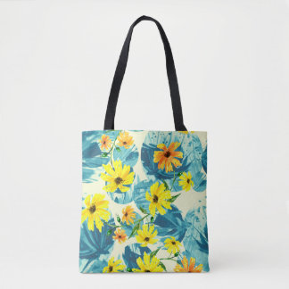 Bolso De Tela Patrón de acuarela creativo y transparente de las