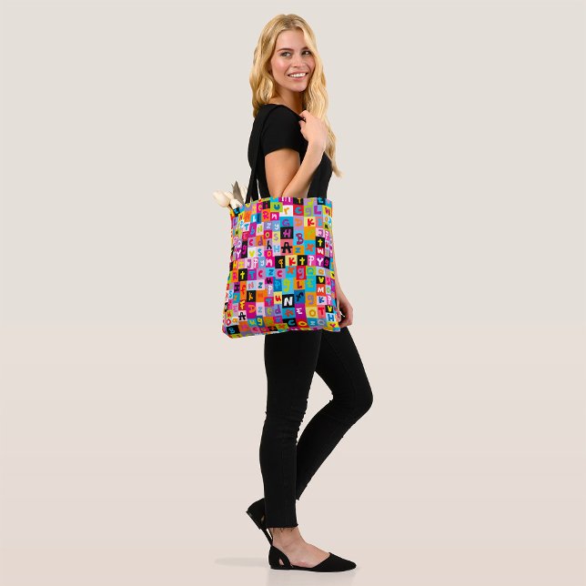 Bolso De Tela Patrón de alfabeto de salto (Subido por el creador)