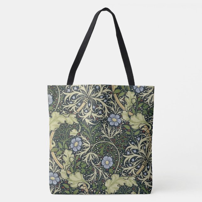 Bolso De Tela Patrón de algas marinas William Morris Arte de cos (Anverso)