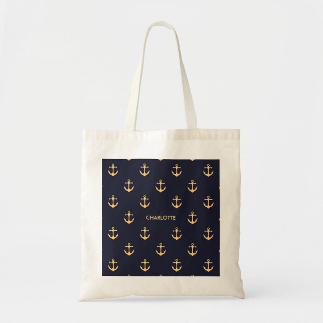 Bolso De Tela Patrón de anclaje de corte (Frente)