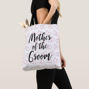Bolso De Tela Patrón de anillo de la madre del Boda de Groom en