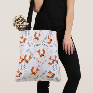 Bolso De Tela Patrón de animales de bosque Fox y Acorn