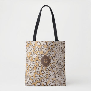 Bolso De Tela Patrón de animales de impresión con queso monogram