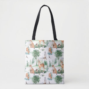 Bolso De Tela Patrón de animales de Woodland Baby