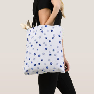 Bolso De Tela Patrón de arándanos dispersos