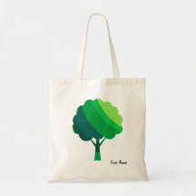Patrón de árbol verde mínimo estético personalizad